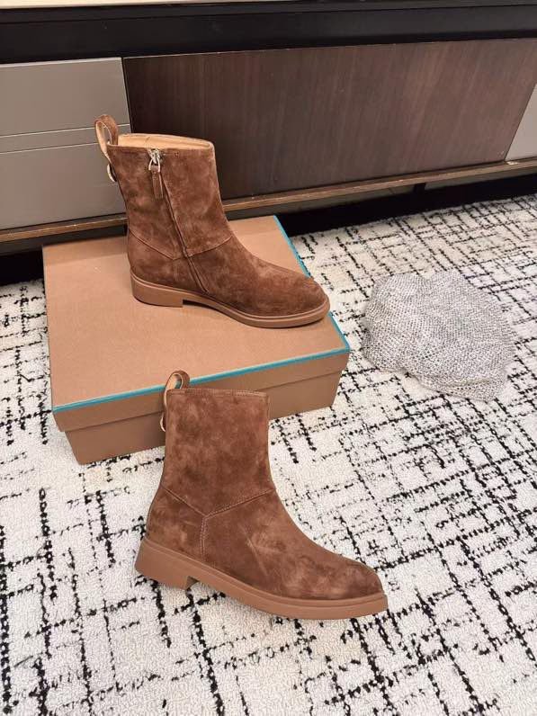 Boots suede women's фото 9