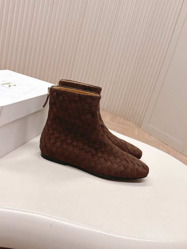 Черевики жіночі з плетених шкіри фото 4