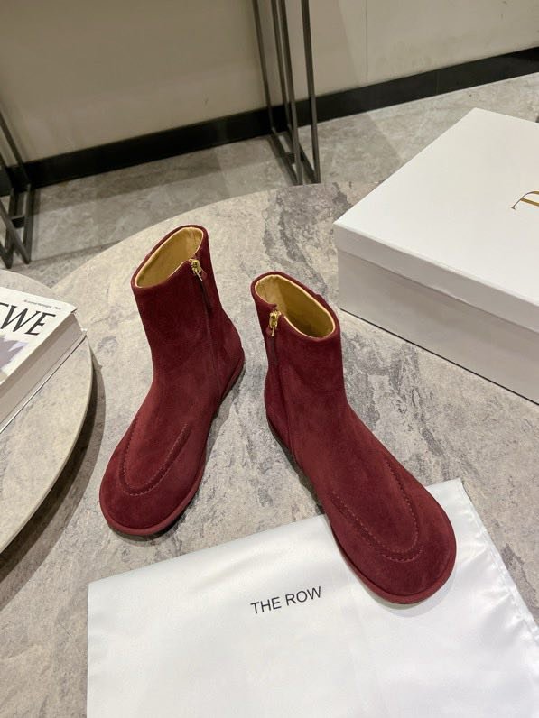 Черевики жіночі шкіряні з круглим носком фото 2