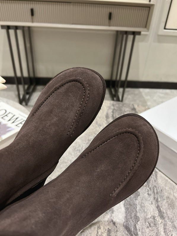 Черевики жіночі шкіряні з круглим носком фото 2