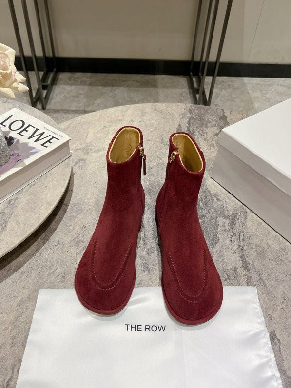 Черевики жіночі шкіряні з круглим носком фото 3