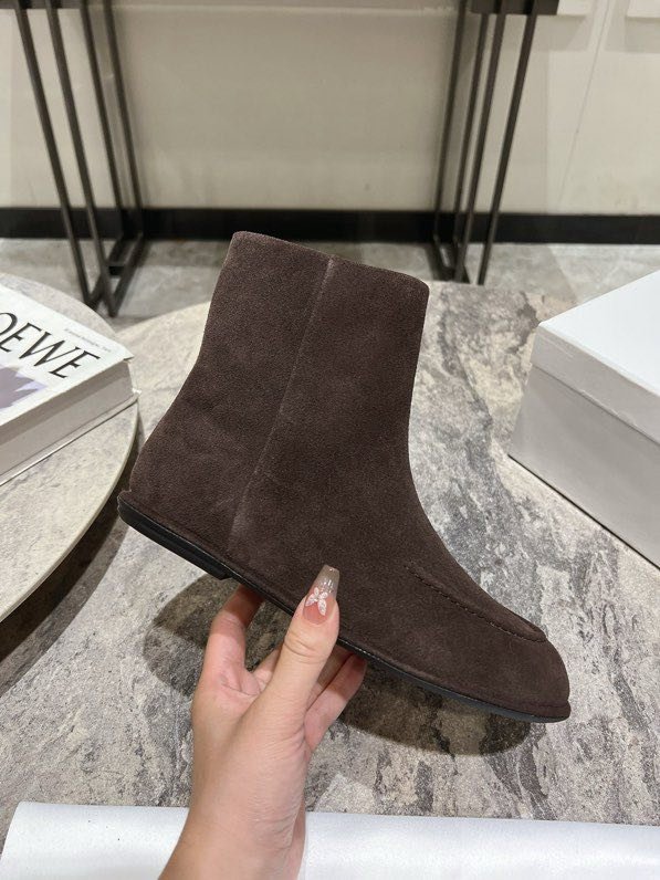 Черевики жіночі шкіряні з круглим носком фото 5