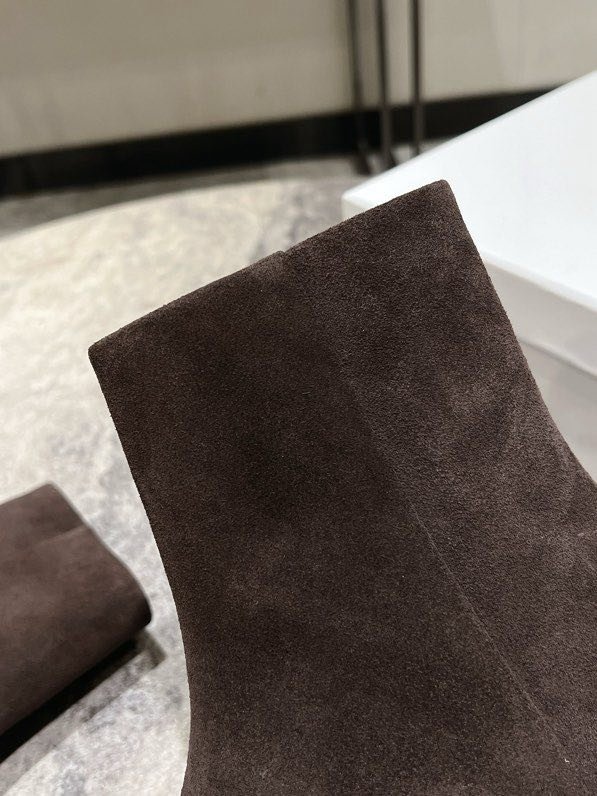 Черевики жіночі шкіряні з круглим носком фото 6