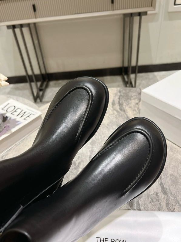 Черевики жіночі шкіряні з круглим носком фото 7