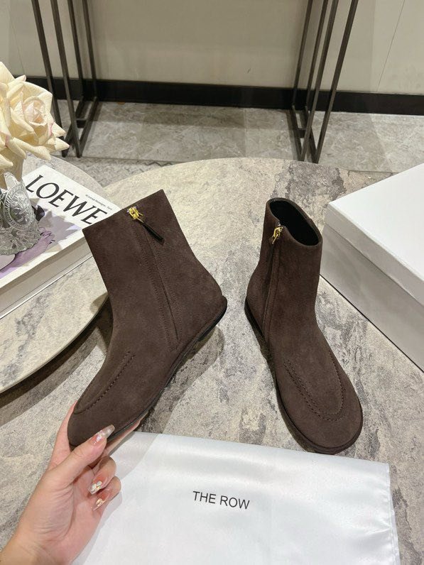 Черевики жіночі шкіряні з круглим носком фото 7