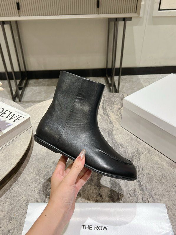 Черевики жіночі шкіряні з круглим носком фото 8