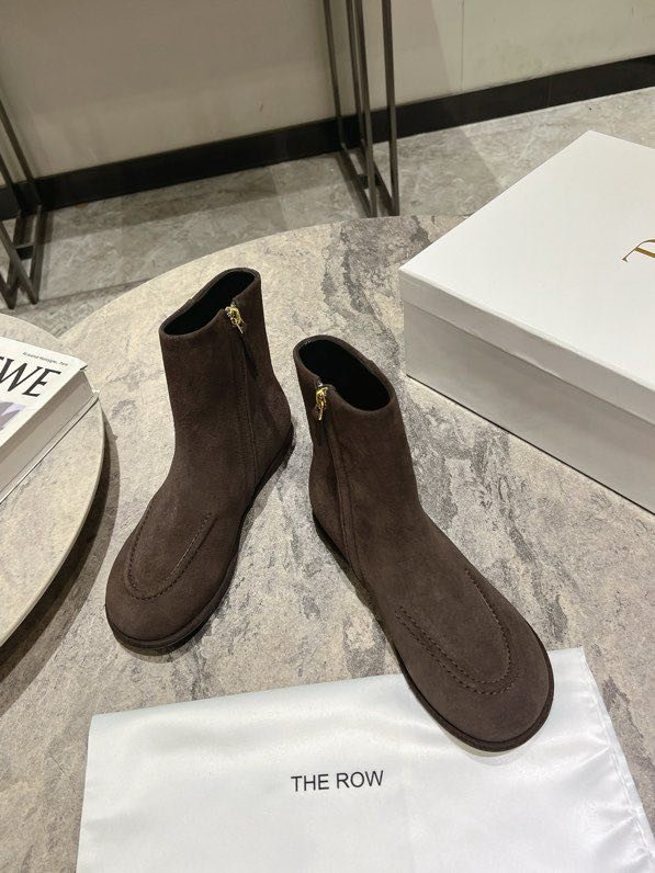 Черевики жіночі шкіряні з круглим носком фото 8