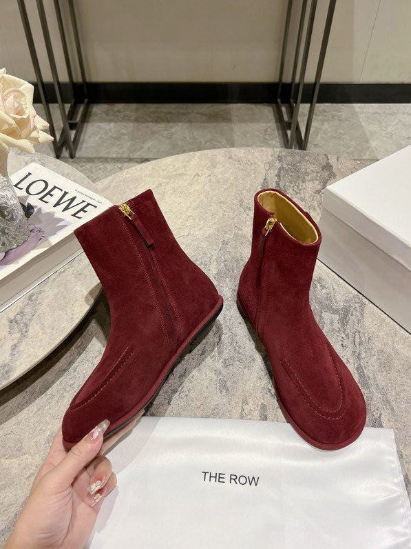 Черевики жіночі шкіряні з круглим носком фото 9