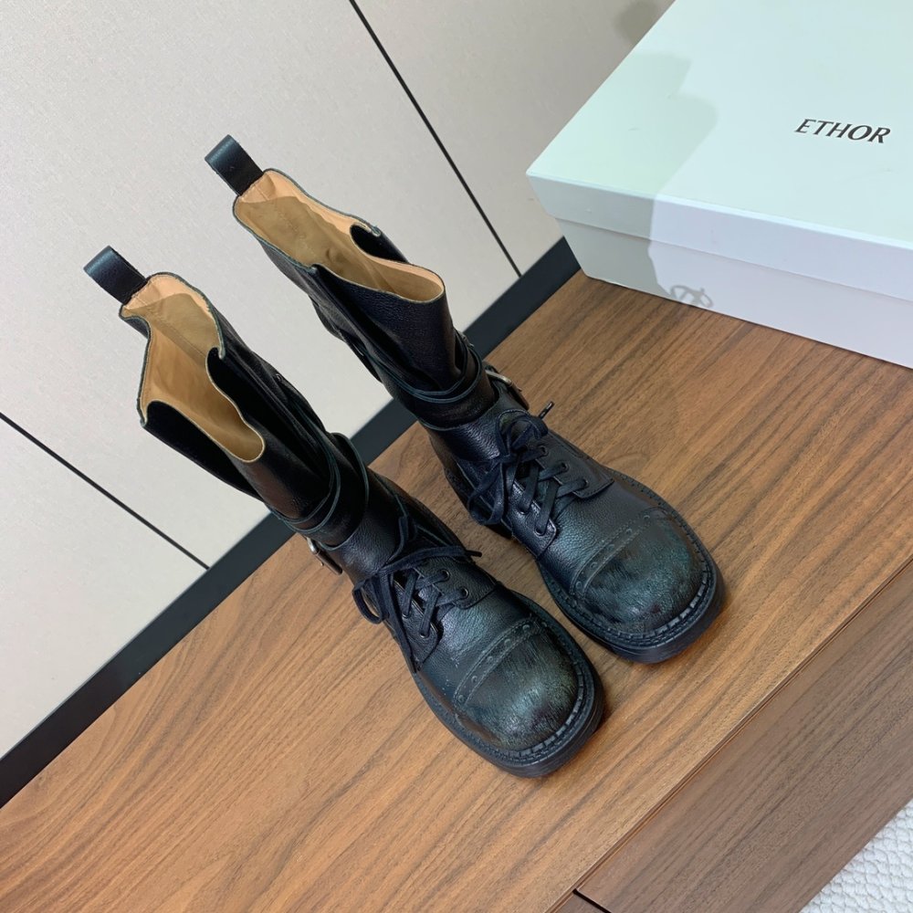 Черевики жіночі на шнурівці фото 3