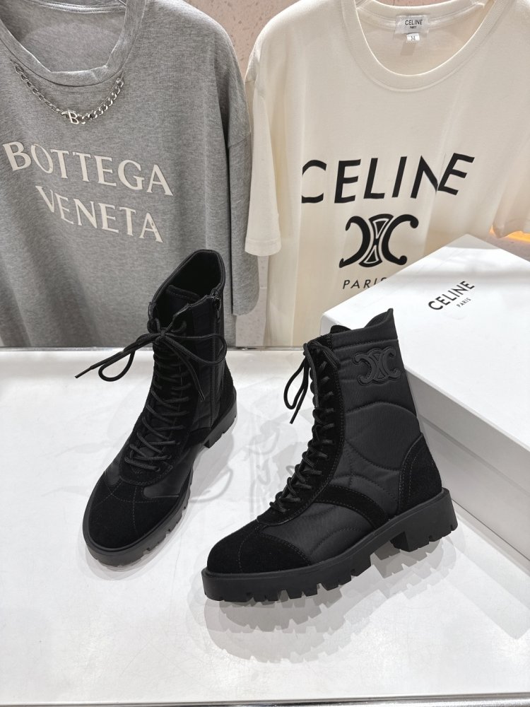 Черевики жіночі на товстої підошві зі шнурівкою фото 3