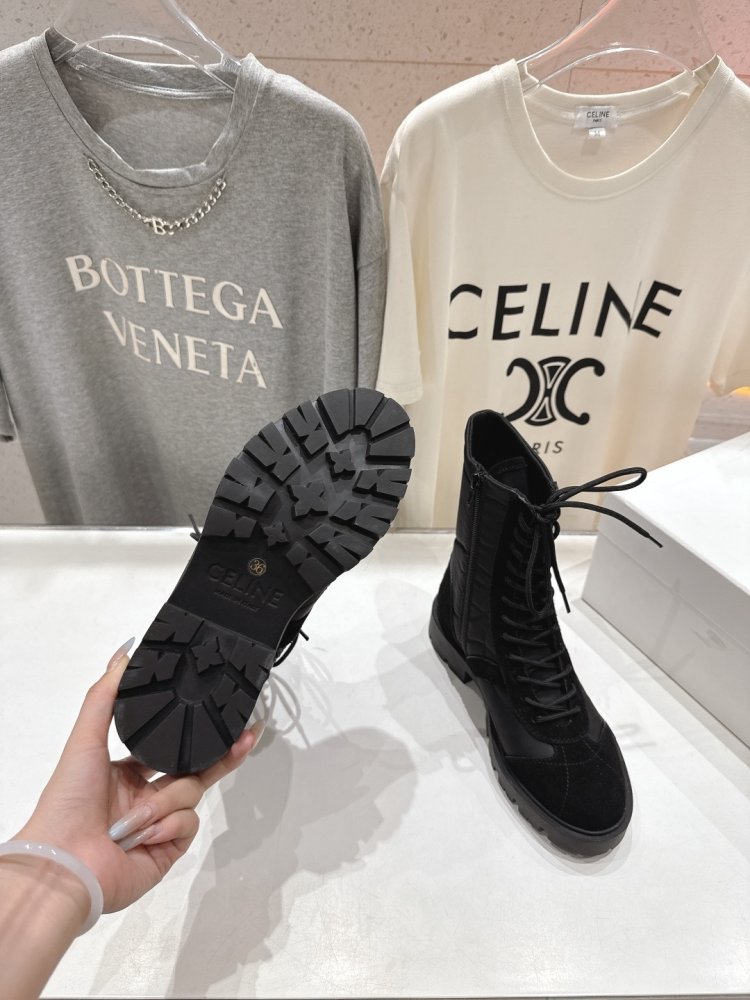 Черевики жіночі на товстої підошві зі шнурівкою фото 9