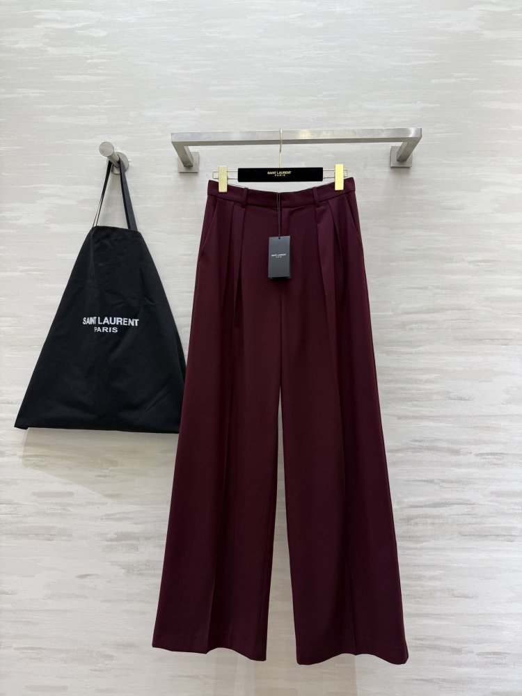 Pants maroon women's