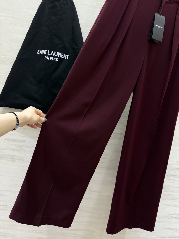 Pants maroon women's фото 4