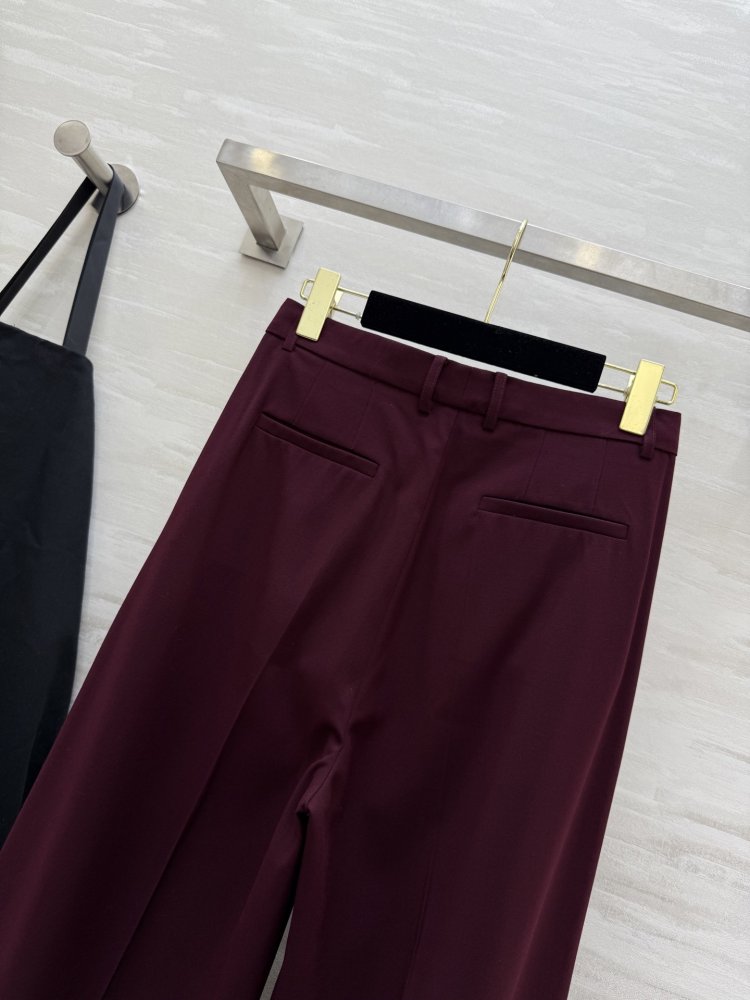 Pants maroon women's фото 6