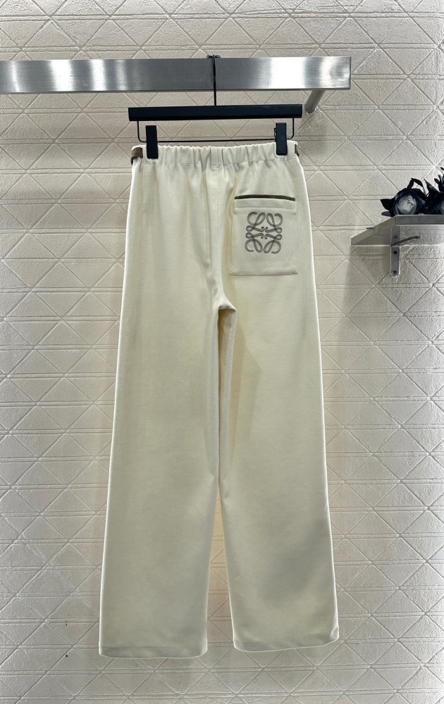 Брюки прямого кроя с поясом фото 2