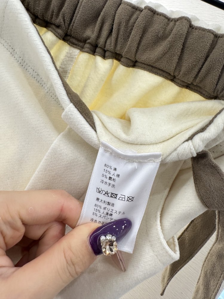 Брюки прямого кроя с поясом фото 9