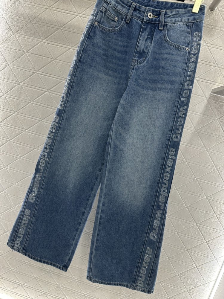 Брюки прямого кроя с высокой талией фото 4