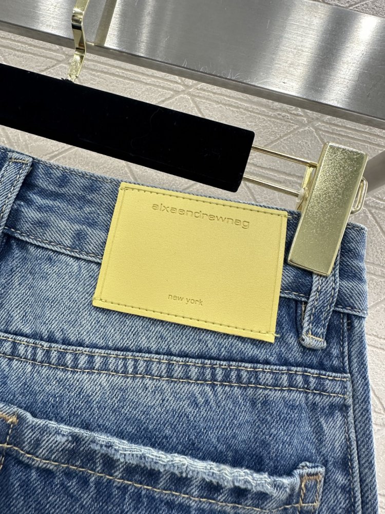 Брюки прямого кроя с высокой талией фото 6