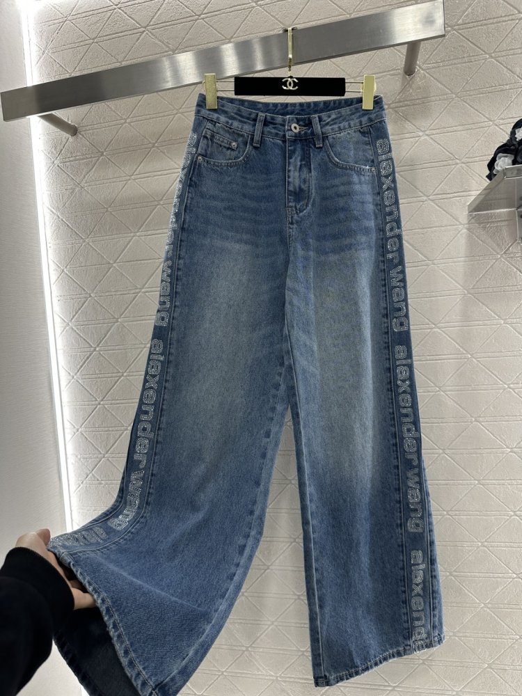 Брюки прямого кроя с высокой талией фото 7