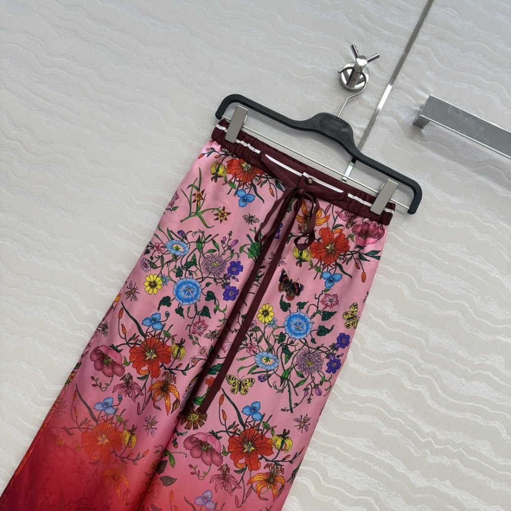 Брюки прямые шелковые женские фото 2