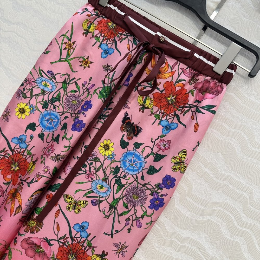 Брюки прямые шелковые женские фото 3