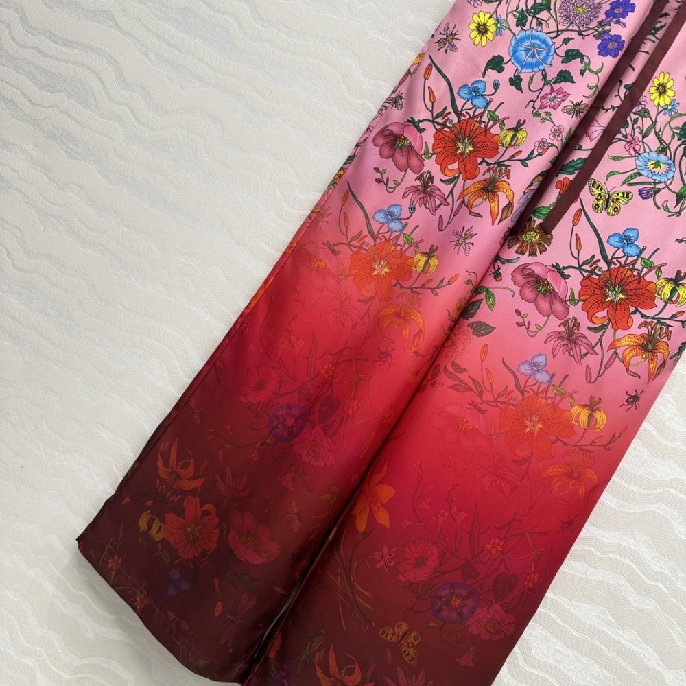 Брюки прямые шелковые женские фото 6