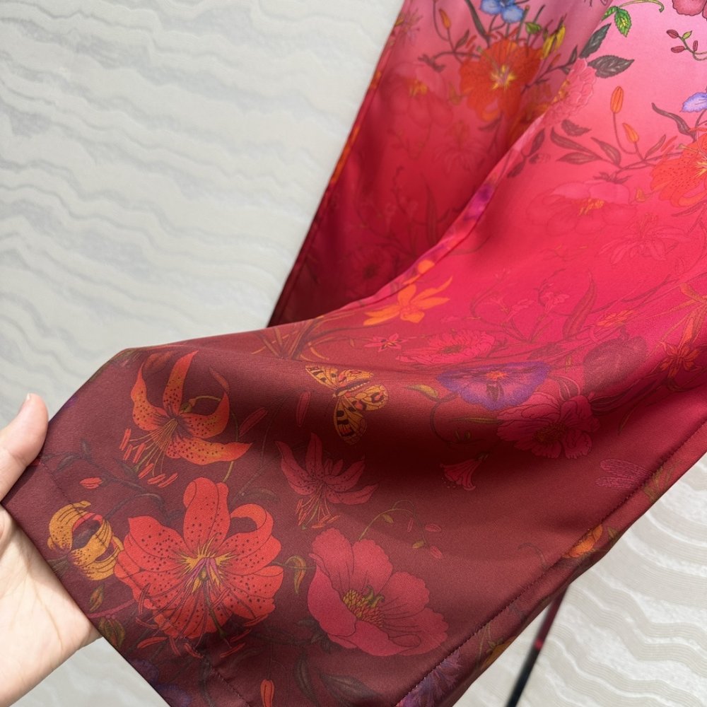 Брюки прямые шелковые женские фото 7