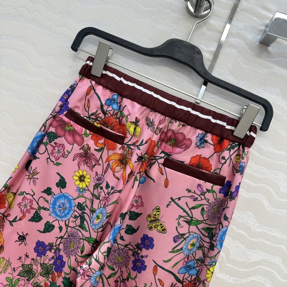 Брюки прямые шелковые женские фото 9