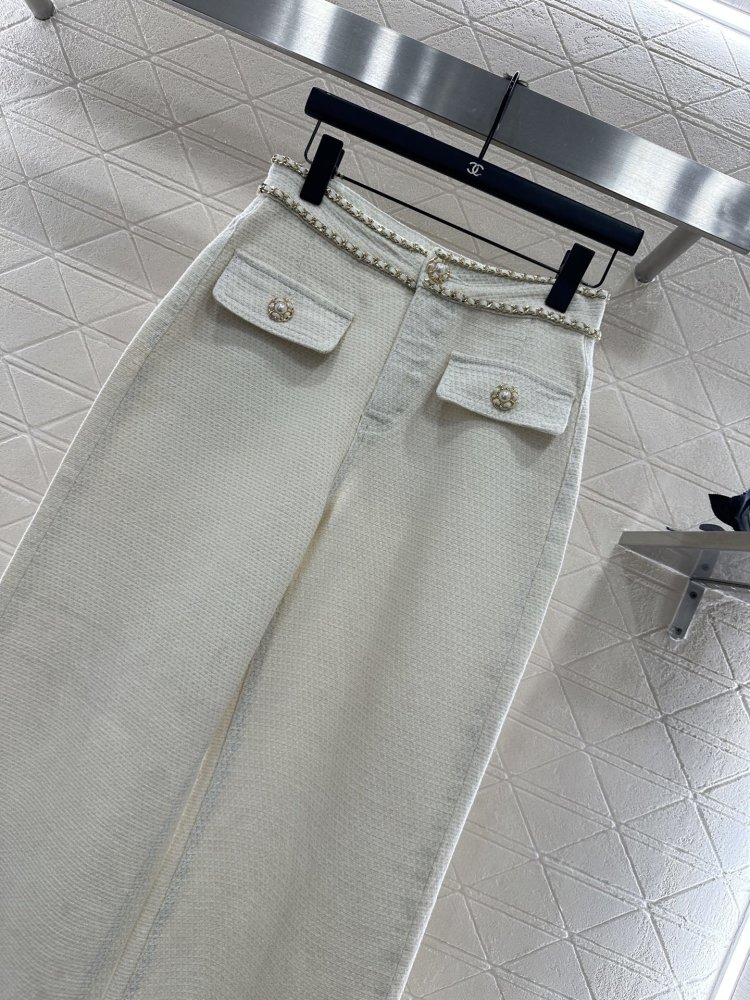 Брюки широкого крою з поясом фото 3