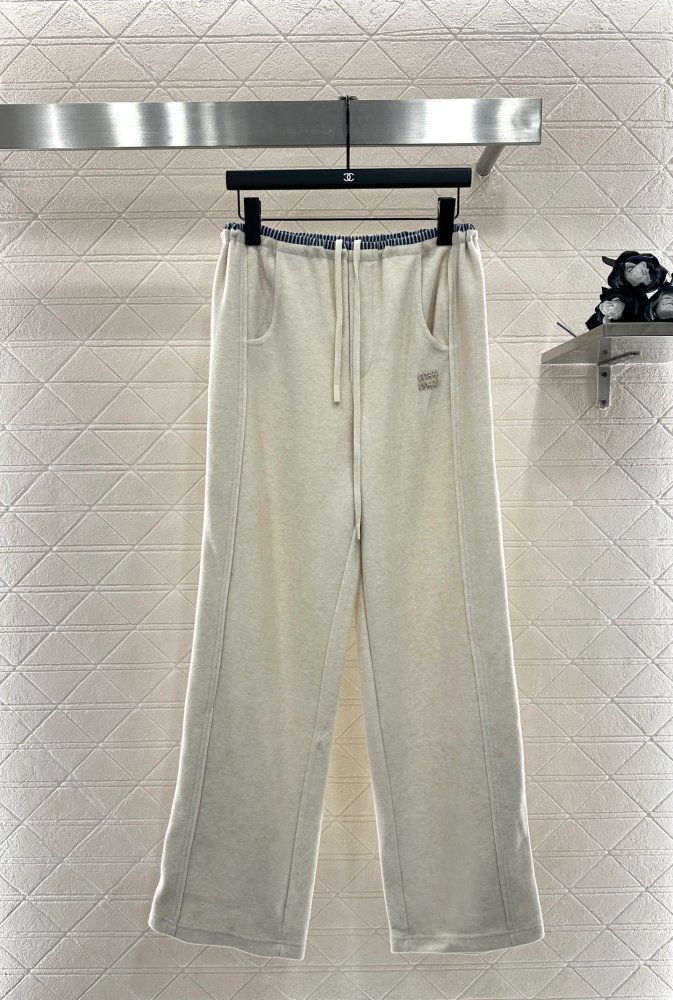 Pants wide cut from strings