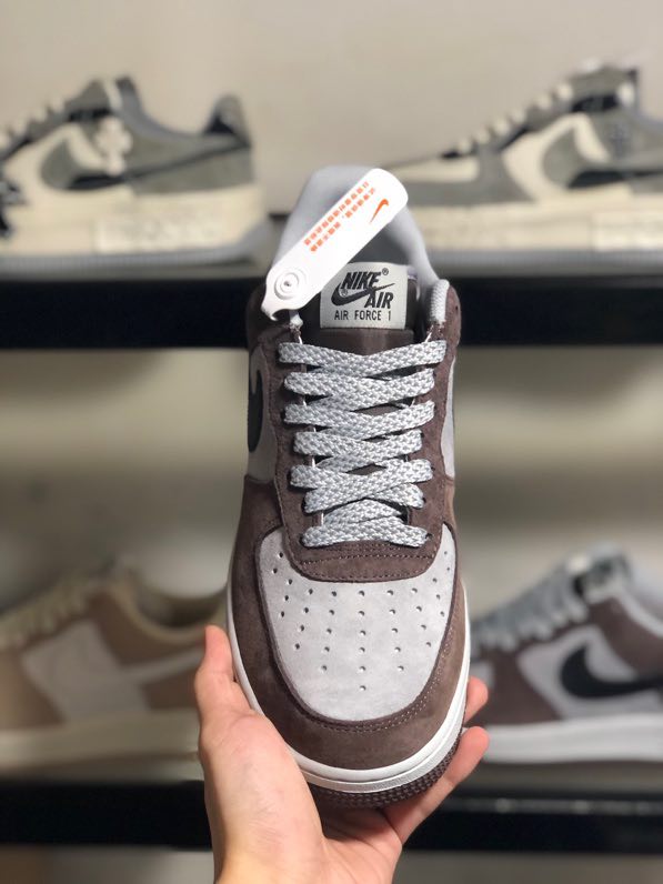 Кросівки  Air Force 1 07 Low AKIRA White Brown фото 2