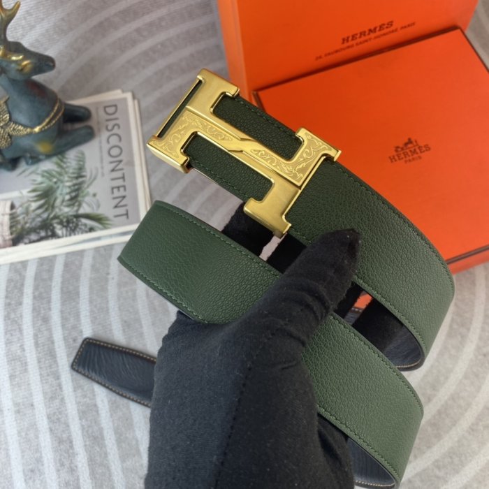 Belt leather 3.8 cm фото 3