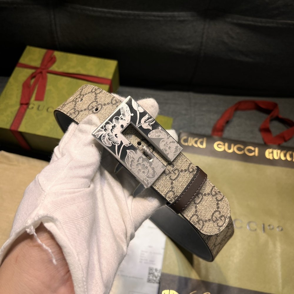 Belt leather 40 mm фото 5