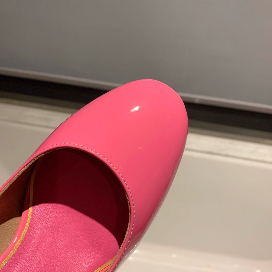 Туфли на платформе и высоком каблуке розовые фото 7