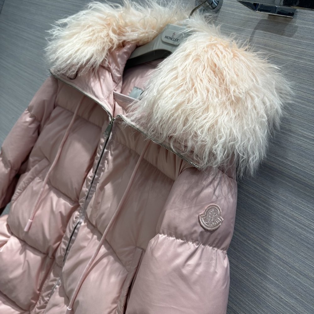 Down jacket from fur collar фото 3