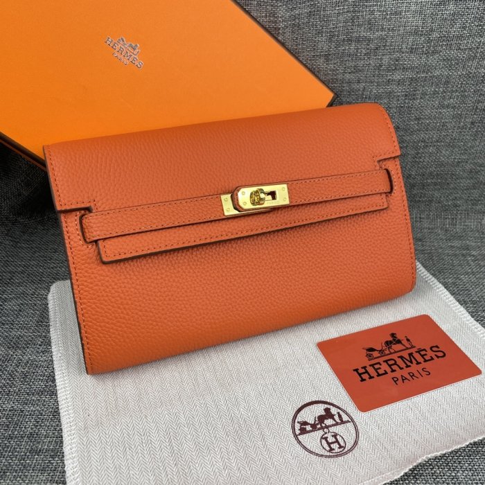 Клатч HERMES Kelly кожаный 24 см