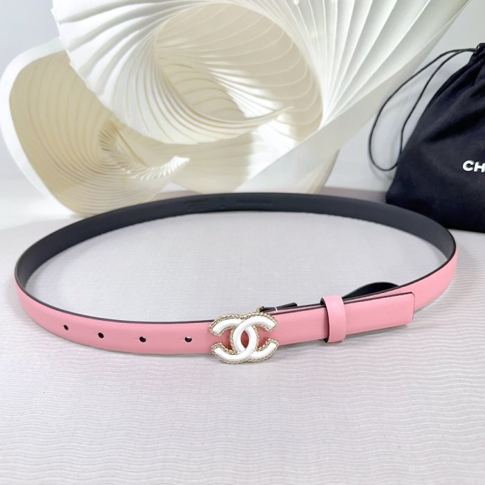 Belt leather female 2 cm