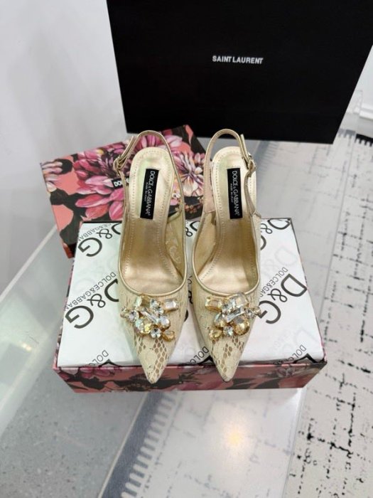 Sandals on high heel