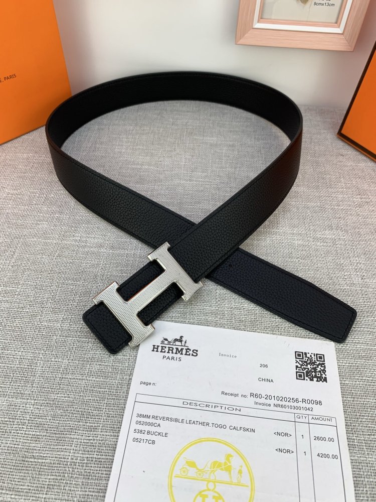 Belt leather 38 mm фото 8