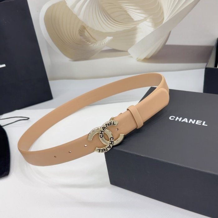 Belt leather female 3 cm