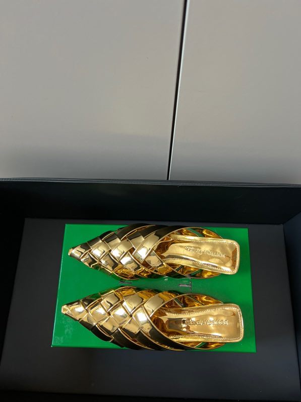 Мюли women's gold фото 3