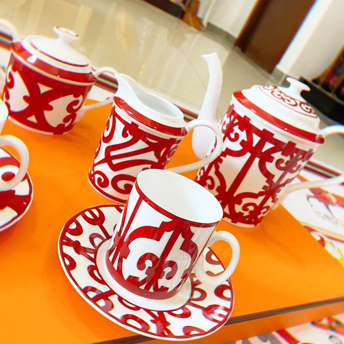 Porcelain tea service of 15 items фото 4
