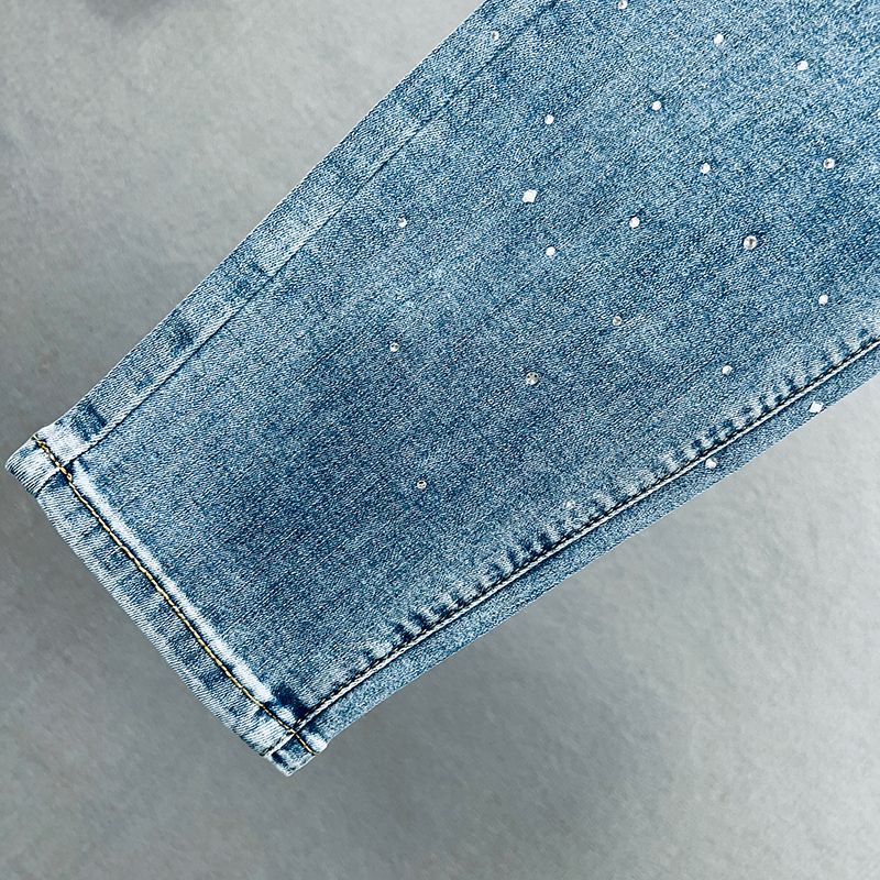 Jeans women's, Spring, free Waist from high waist фото 3
