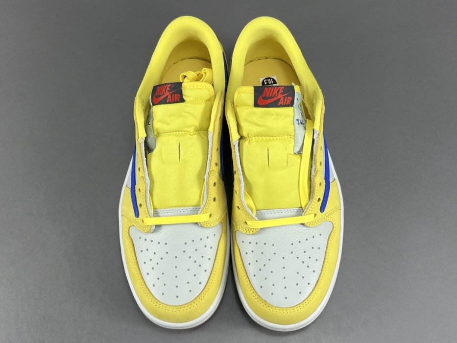 Кроссовки Travis Scott x Jordan Air Jordan 1 Low Canary фото 4