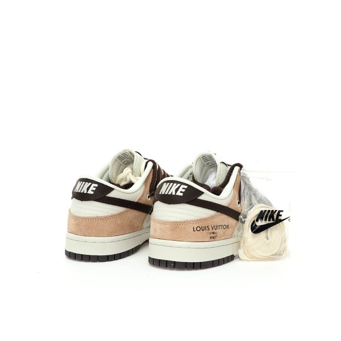 Sneakers Louis Vuitton x Nike SB Dunk Low Brown Beige LV Monogram фото 7