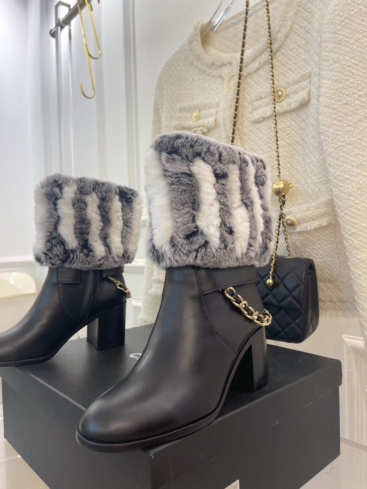 Ankle boots from fur winter фото 2