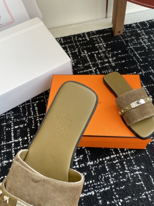 Шльопанці жіночі Hermes Kelly фото 8