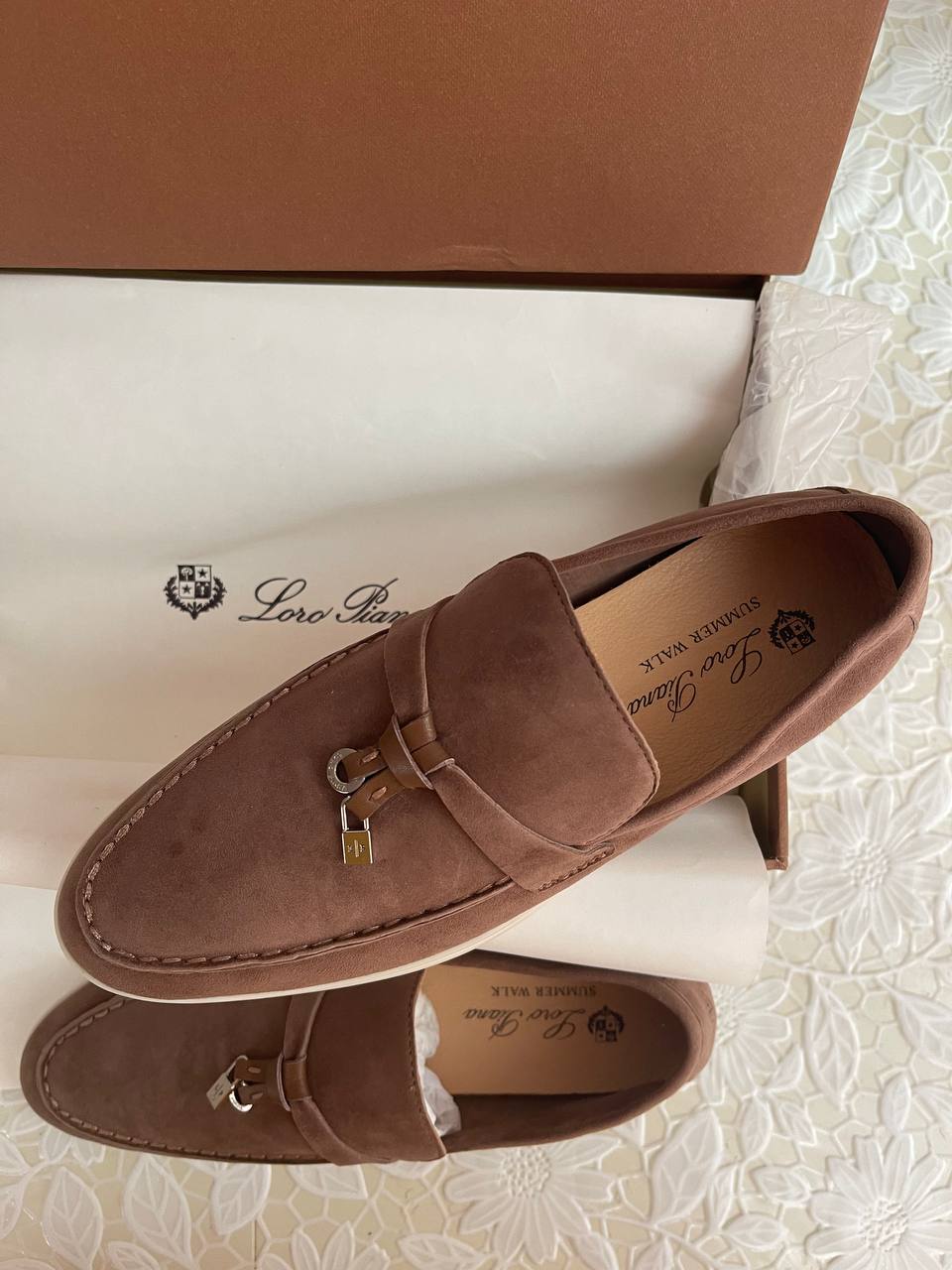 Loro Piana / suede лоферы (37 the size) фото 3