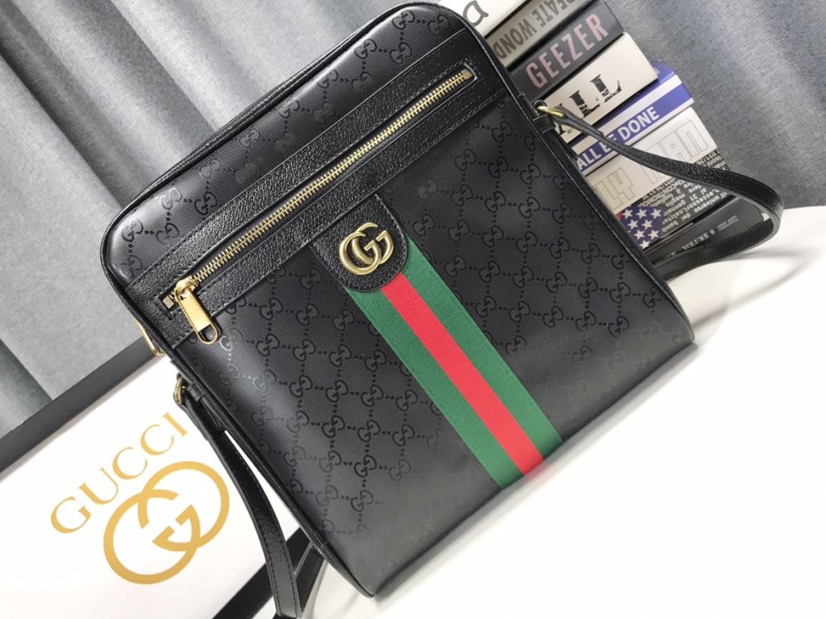 A bag GG Ophidia leather men's 27 cm фото 4