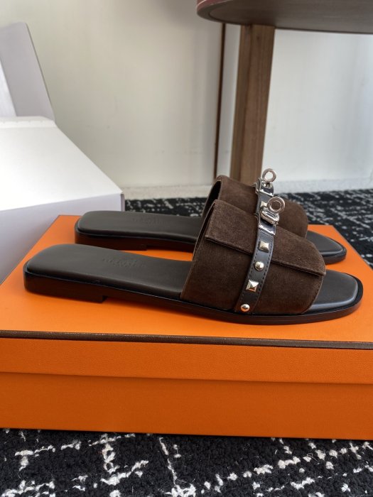 Шлепанцы женские Hermes Kelly фото 2